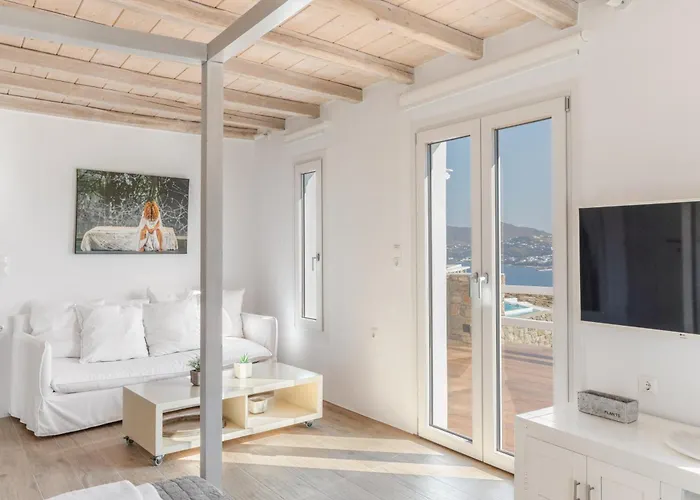 Actors Prestige -private Pool & Sea View Villa Mykonos Town