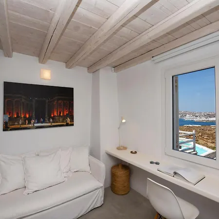 Апартаменты Mykonos Actors Villa 3 Bdr Private Pool Iconic Views *