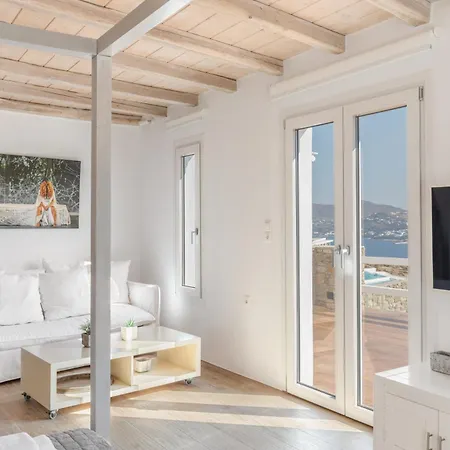Mykonos Actors Villa 3 Bdr Private Pool Iconic Views Апартаменты Mykonos Town